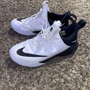 White and Black Basketball shoes